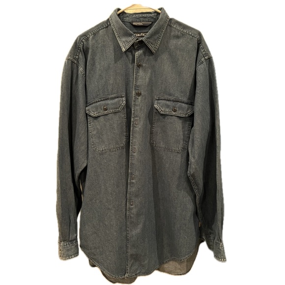 Nautica Other - Nautica Gray Denim Shirt